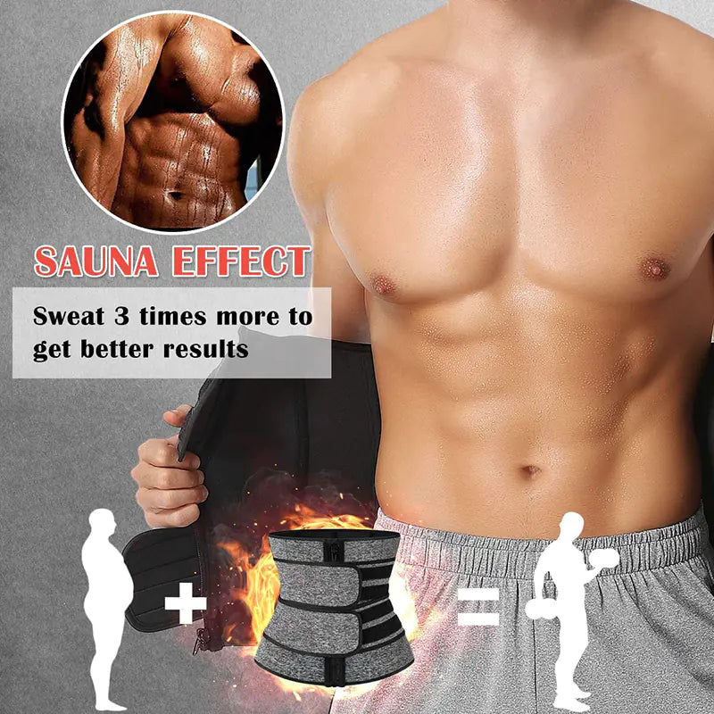 Men's Waist Trainer Tactical Back Support Slimming Belt