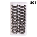10 Pairs Fluffy Mink Lashes - Handmade, Reusable, Natural