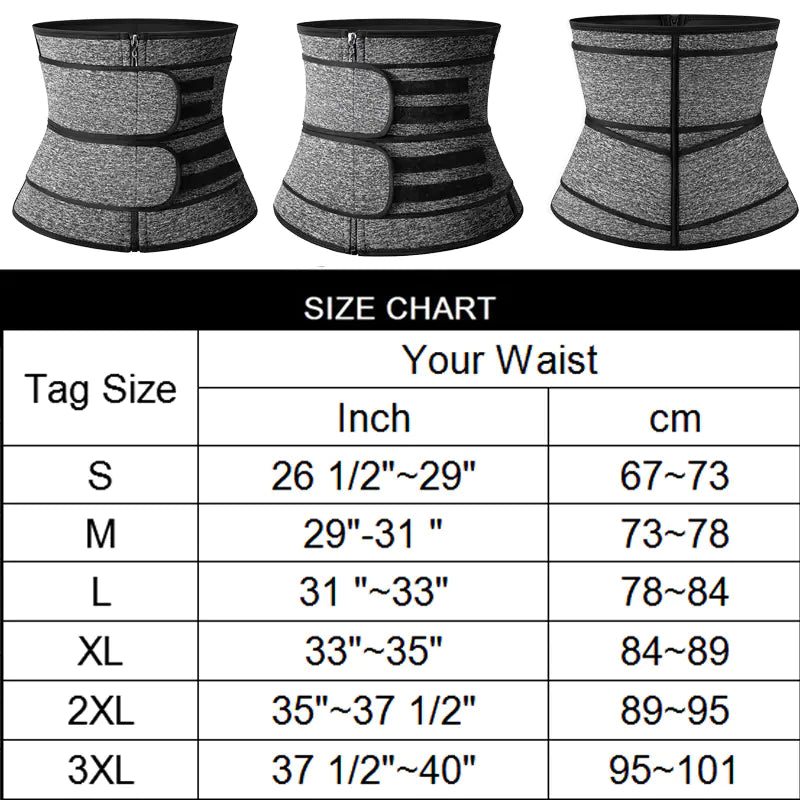 Men's Waist Trainer Tactical Back Support Slimming Belt